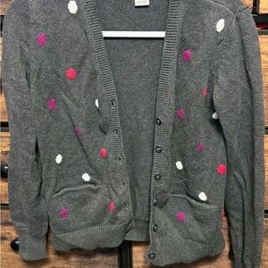 Gray Polka Dot Women's Sweater